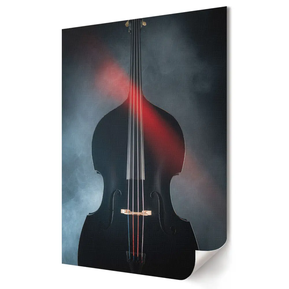 Stylowy plakat na ścianę Misterium dźwięku w ciemności