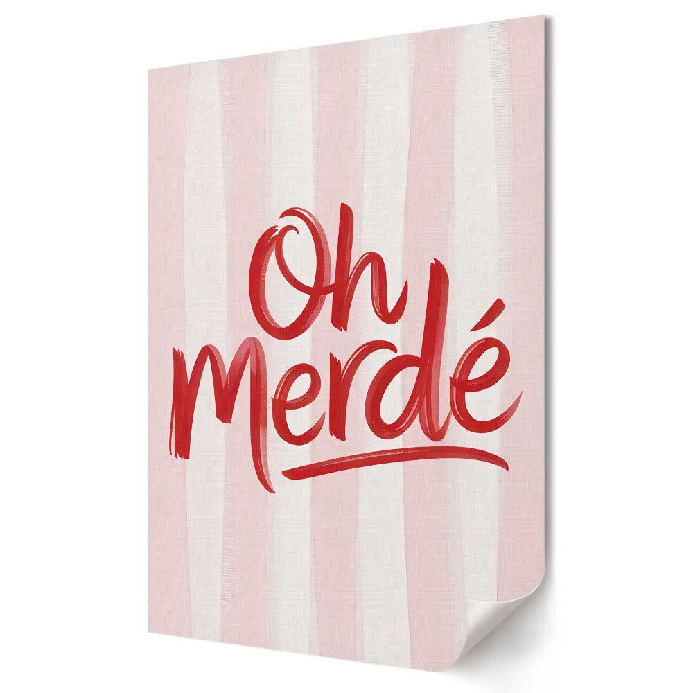Plakat na materiale polycanvas Wyraziste emocje w prostych słowach
