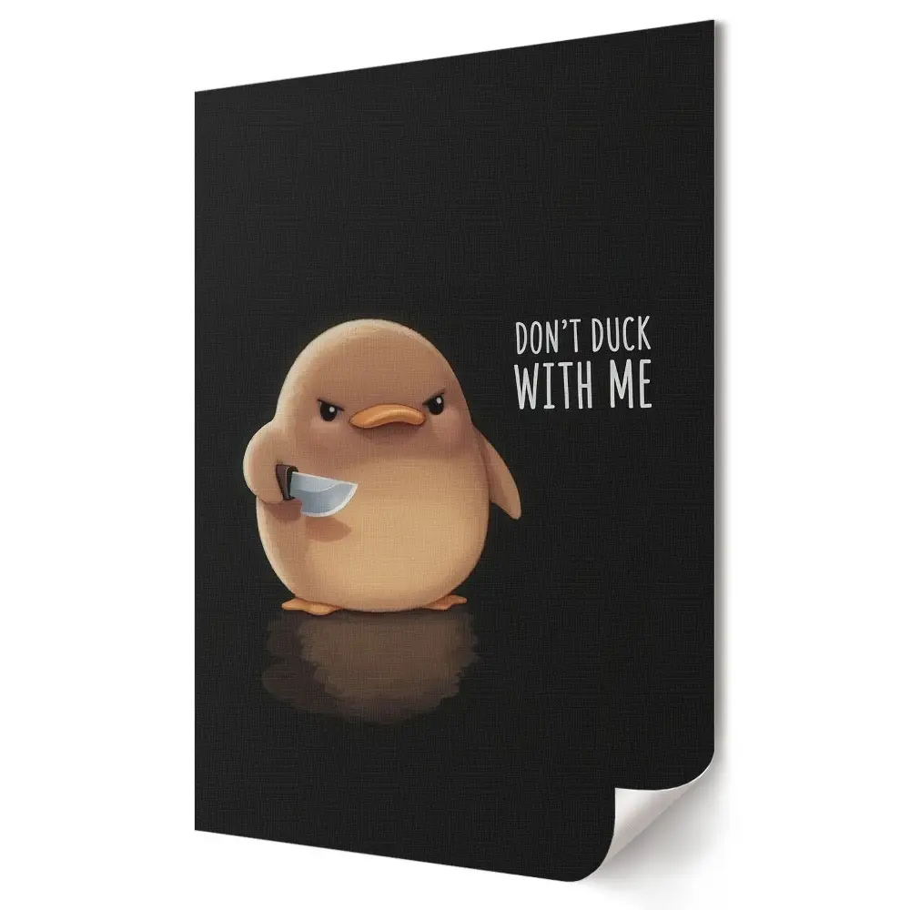Plakat na ścianę Nie zadzieraj ze mną kaczuszko