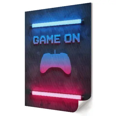 Plakat na materiale polycanvas Gra w pełnym świetle neonów