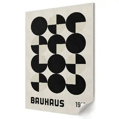 Stylowy minimalistyczny plakat na ścianę w stylu Bauhaus
