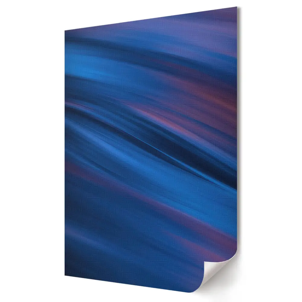 Plakat na materiale polycanvas Fale w odcieniach niebieskiego