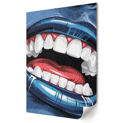 Plakat ścienny Kolorowy uśmiech w stylu pop-art