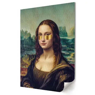 Stylowy plakat na ścianę Mona Lisa w nowoczesnym stylu