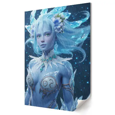 Plakat na materiale polycanvas Magiczna postać lodowej bogini