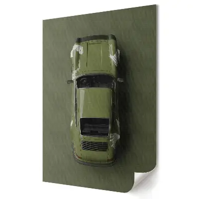 Plakat na materiale polycanvas Militarna elegancja w motoryzacji