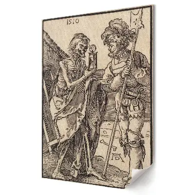 Stylowy plakat na ścianę Spotkanie Życia i Śmierci