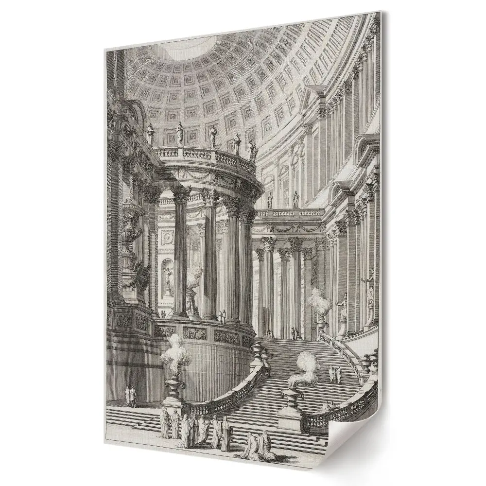 Plakat na materiale polycanvas Wielkość architektury klasycznej w detalach