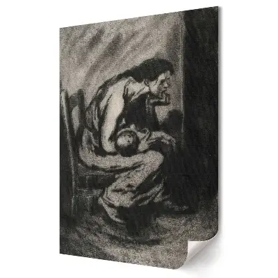 Nowoczesny plakat dekoracyjny Cisza w obliczu smutku i straty