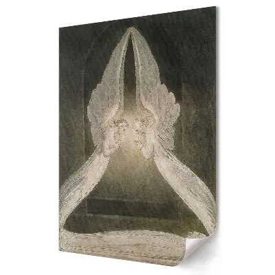 Stylowy plakat na ścianę Tajemnicze spotkanie anielskich postaci