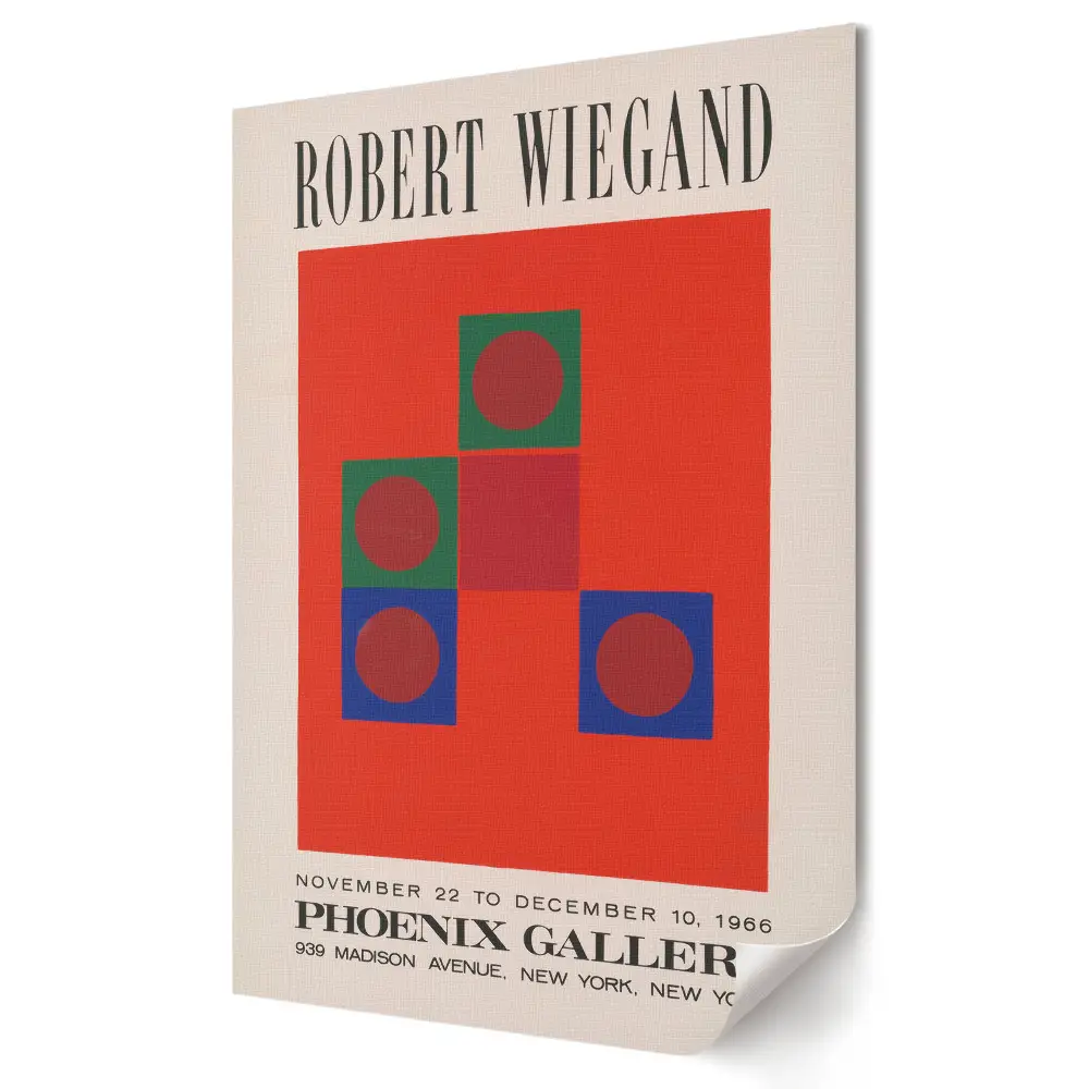 Plakat na materiale polycanvas Wystawa Roberta Wieganda w Phoenix Gallery