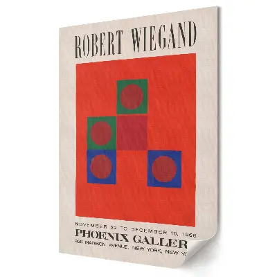 Plakat na materiale polycanvas Wystawa Roberta Wieganda w Phoenix Gallery