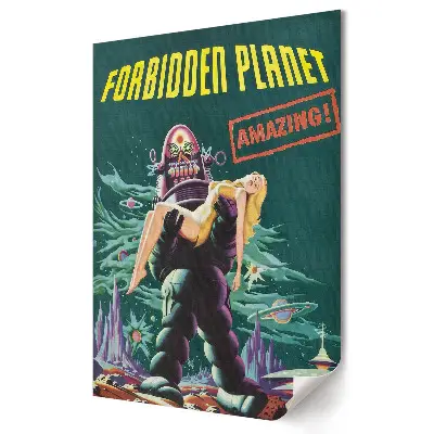 Grafika ścienna na płótnie Kosmiczna przygoda na Zakazanej Planecie