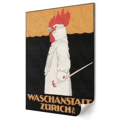 Grafika ścienna na płótnie z motywem kurczaka z Zurychu