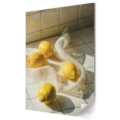 Plakat na materiale polycanvas Cytryny w świetle słonecznym