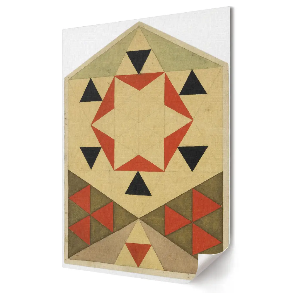Stylowy plakat na ścianę Geometria w kolorze i kształcie