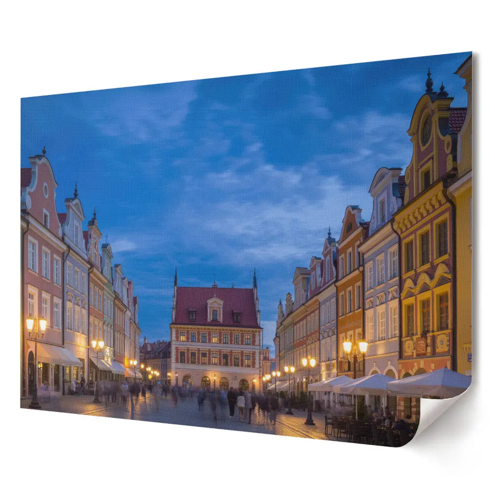 Elegancki plakat do salonu Urokliwy wieczór w Poznaniu