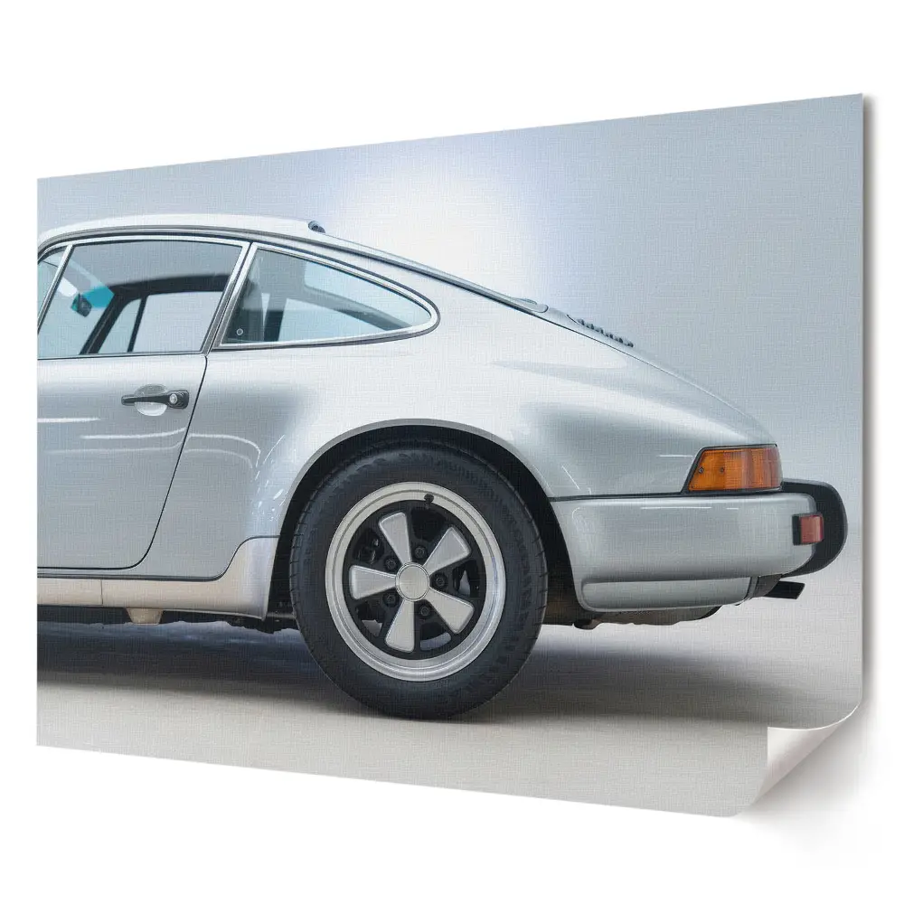 Elegancki plakat do salonu z sylwetką klasycznego Porsche