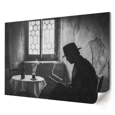 Elegancki plakat do salonu Czas na refleksję przy książce