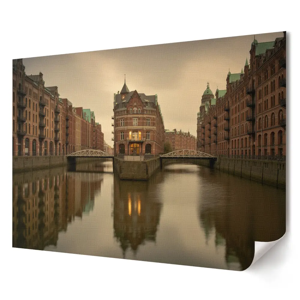 Plakat ścienny premium Zabytkowa architektura nad wodą