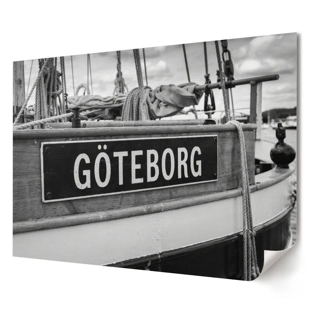 Elegancki plakat do salonu Statek w porcie w Göteborgu