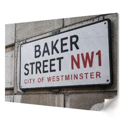 Elegancki plakat do salonu Ulica Baker w Westminsterze