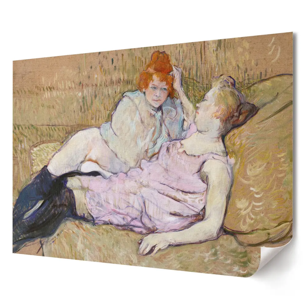 Plakat ścienny premium Intymna chwila dwóch kobiet