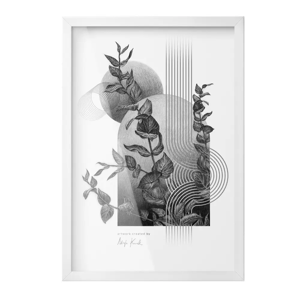 Biała wisząca ramka na zdjęcia 40x60 cm