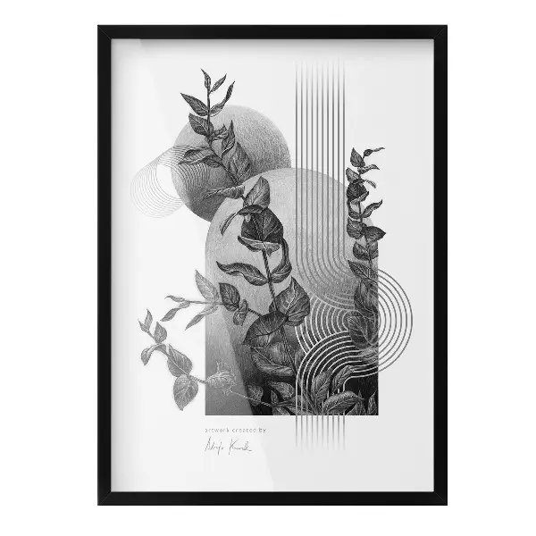 Nowoczesna ramka na zdjęcia czarna 50x70 cm