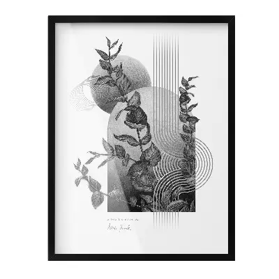 Czarna Ramka na zdjęcia na ścianę 60x80 cm