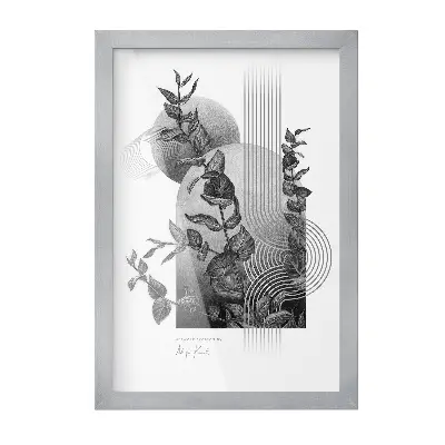 Nowoczesna ramka na zdjęcia srebrna 20x30 cm