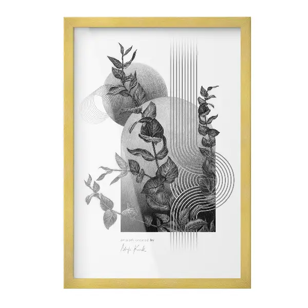 Ramka na zdjęcia do powieszenia złota 40x60 cm