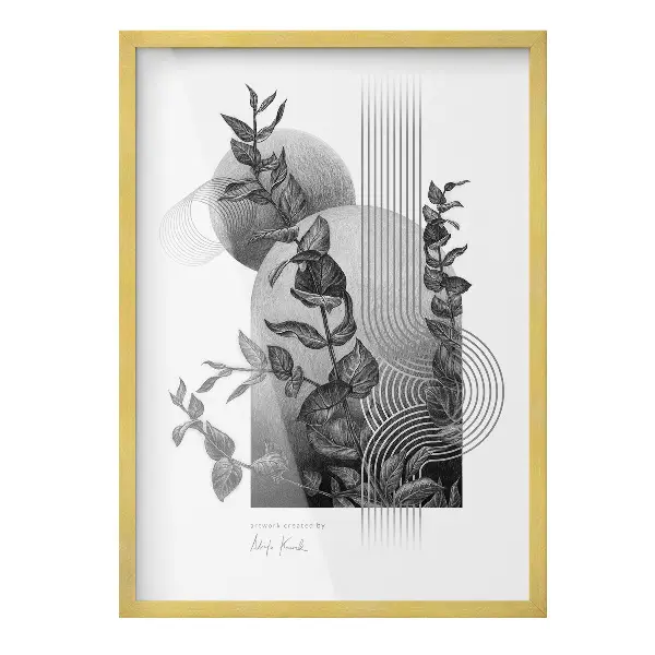 Ramka na zdjęcia wisząca złota 50x70 cm