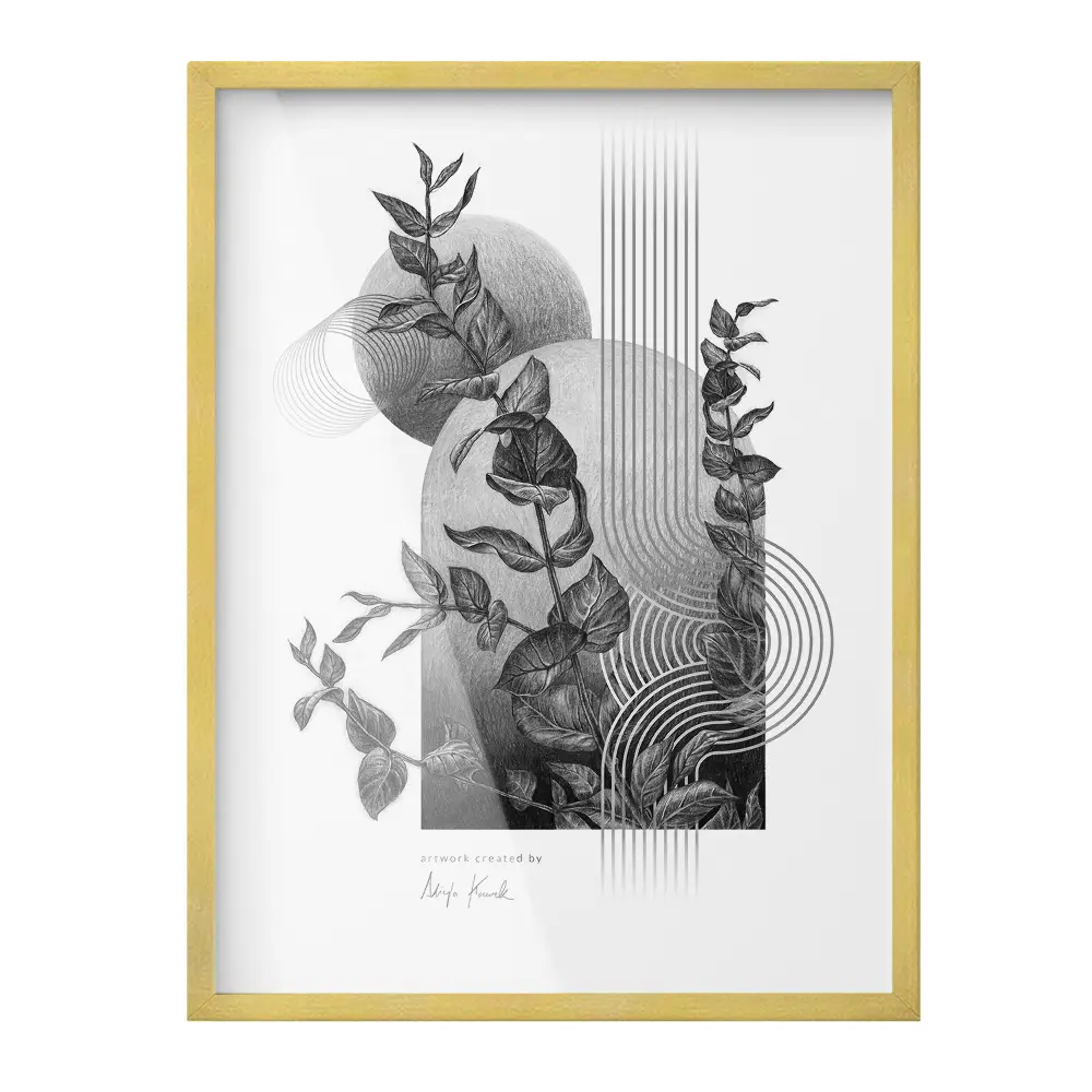 Elegancka ramka na zdjęcia złota 60x80 cm