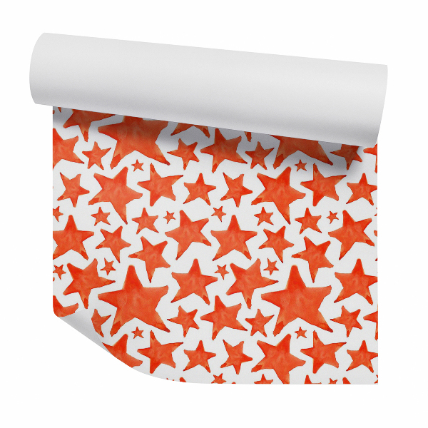 Tapeta Czerwone malowane gwiazdy