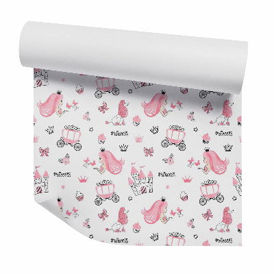 Okleina samoprzylepna na ścianę Baśniowe elementy różowe