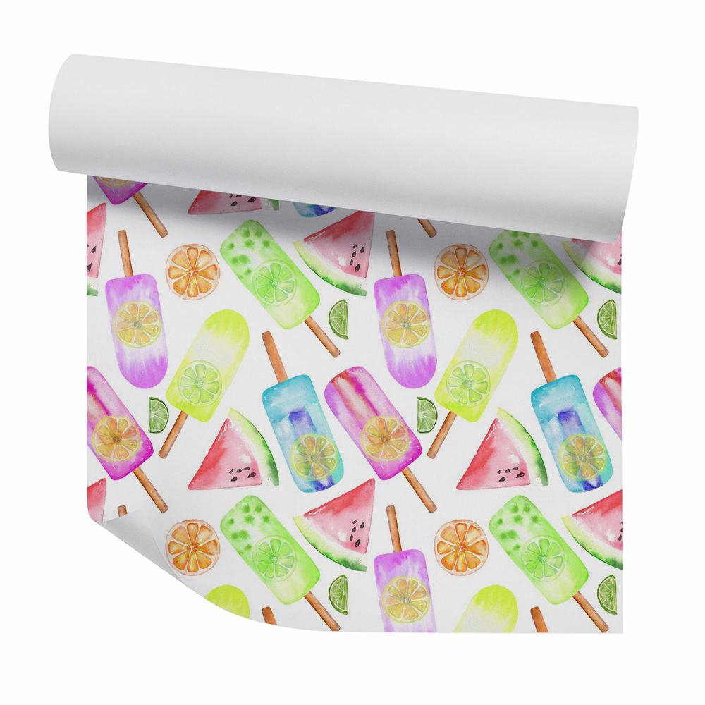 Tapeta Owocowe lody z kawałkami cytrusów