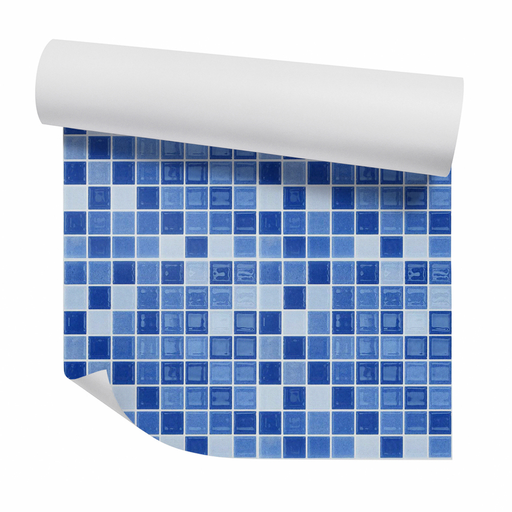 Tapeta Niebieskie kwadraty abstrakcja