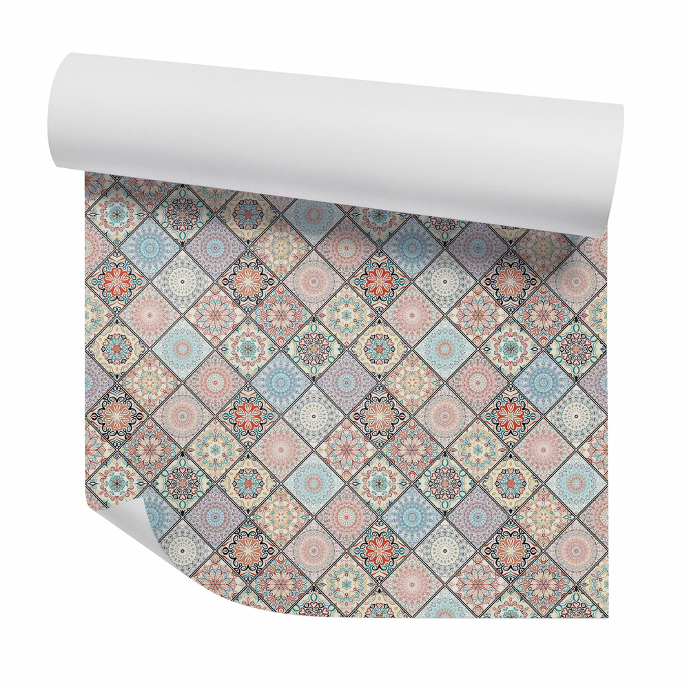 Tapeta Dekoracyjne mandale kwadraty