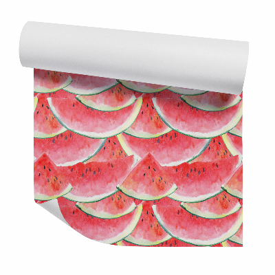 Tapeta Akwarela kawałki arbuza