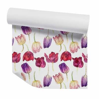 Tapeta Kolorowe tulipany dekoracyjne