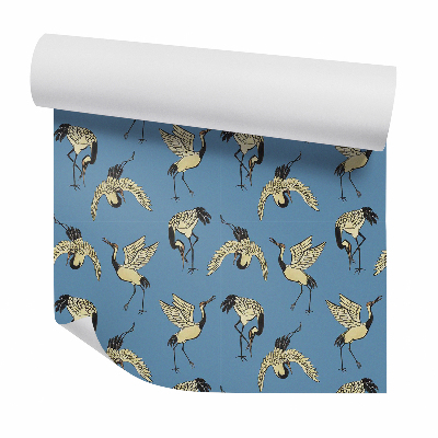 Tapeta Żurawie w różnych ułożeniach