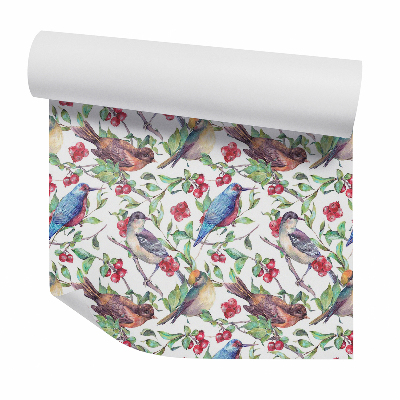 Tapeta Ptaki na gałęziach pożeczek