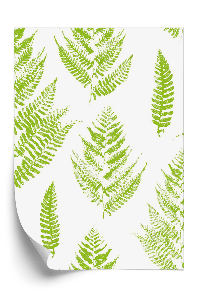 Tapeta Jednolity wzór z liści paproci