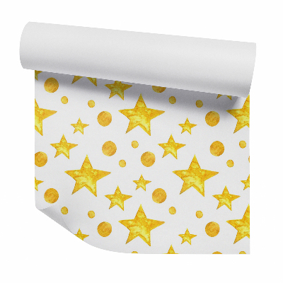 Tapeta Żółte gwiazdki ozdobne