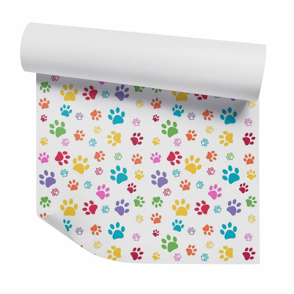 Tapeta Kolorowe łapki psa abstrakcja