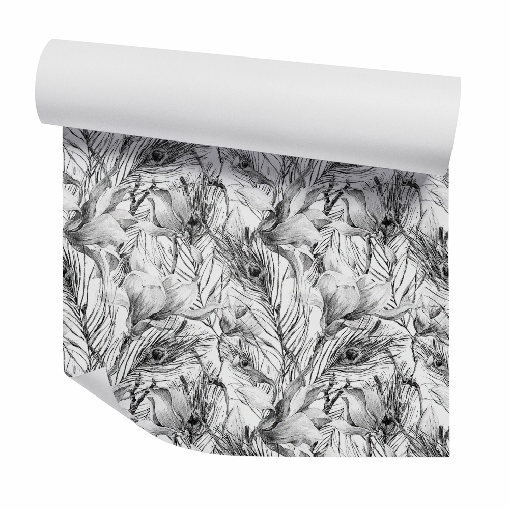 Tapeta Rośliny szkic akwarela