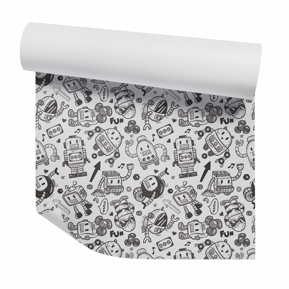 Tapeta Szkic robotów zabawki