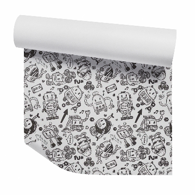 Tapeta Szkic robotów zabawki