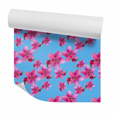 Tapeta Różowe kwiaty